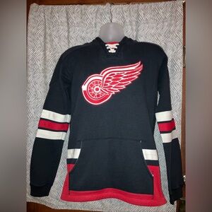 ccm hoodie vintage xl detroit red wings